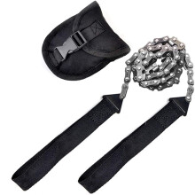 Pocket Chainsaw 24 Inch with Sharp Teeth Blades Heavy Duty Steel Rope for Camping Hiking Survival