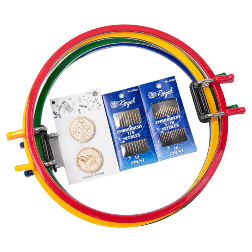 4Pcs Embroidery Hoop Round Adjustable Embroidery-Set one