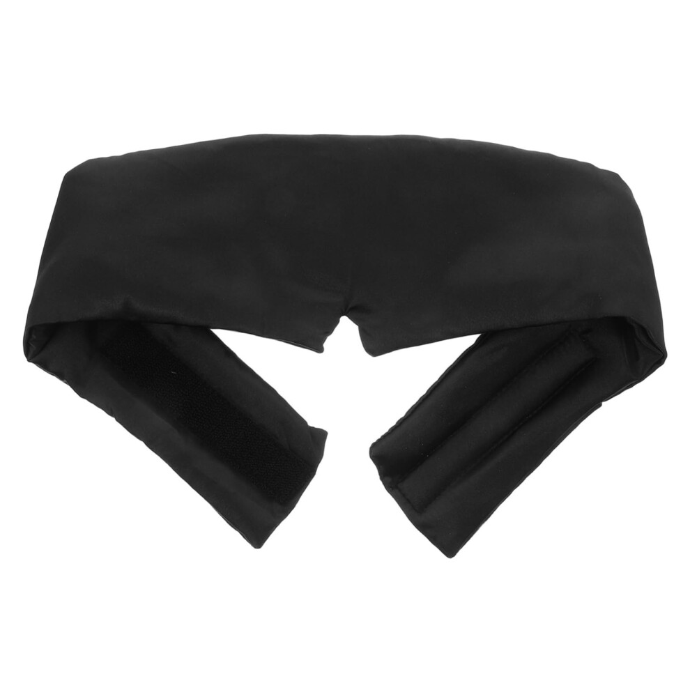 Light/Black 2Pcs Cooling Faux Silk Sleep Mask For Travel And Airplane Naps, Total Blocking