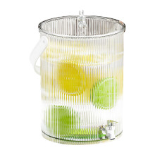 High Capacity Plastic Drink Container Nonslip Base For-5L white