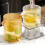 High Capacity Plastic Drink Container Nonslip Base For-5L white 3