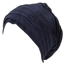 Foulard élégant pour femmes, couvre-chef doux,-Bleu marine