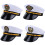 Chapeau polyvalent à la mode, uniforme-bouclier de navire doré 6