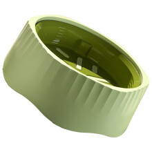 2 in 1 Cats Food Bowl to Slow Eating Speed Detachable-Green