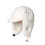 Cache-oreilles coupe-vent pour-Chapeau simple blanc cassé 1