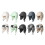Cache-oreilles coupe-vent pour-Chapeau simple blanc cassé 2