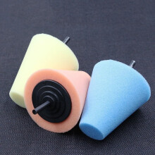 Car Wheel Polishing Tool with Foam Buffing Cone for Efficient Rim Detailing Surprise Color
