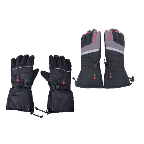 Gants chauffants électriques, coupe-vent, pour activités-Gris 1