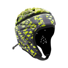 Rugby Headguards Scrum Cap Soft Protective Helmet For Soccer And Rugby Kids Youth Adults Green Grey