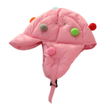 Chapeau de trappeur chaud unisexe, chapeau de-rose rouge