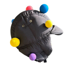 Chapeau chaud unisexe, cache-oreilles, chapeau de trappeur-Noir