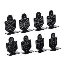 Shooting Game Target 2 Boxes Indoor Practice Adults Aluminum Alloy Black Target Set