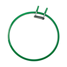 Plastic Embroidery Hoop Decorative Crosses Stitching Hoop-Green