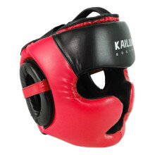 Boxing Headguard Taekwondo Headgear Muay Thai Full Face Protection Adjustable Ear Guard For Karate Red M