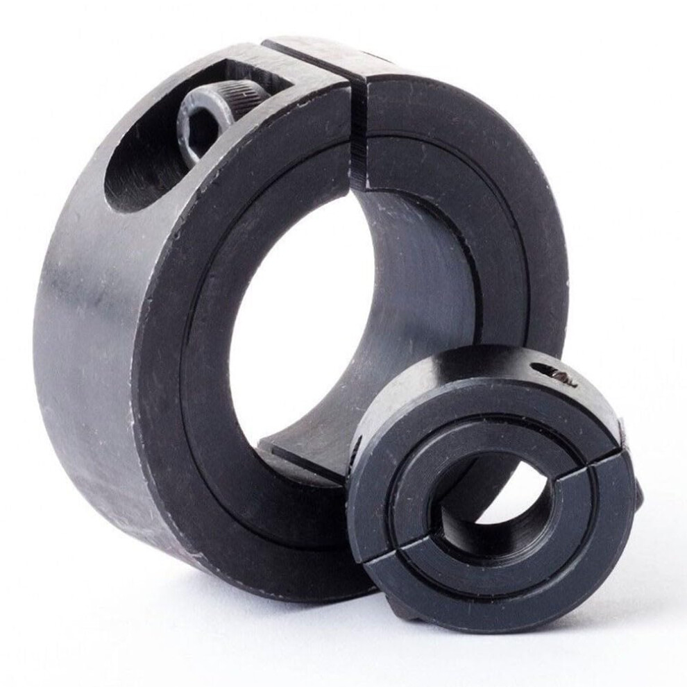 Split Shaft Collar Clamp Twopiece Steel Design 1230Mm Id Black Oxide Finish Industrial Grade Metalworking 20Mm 9119770993731