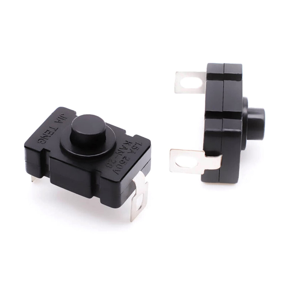 10 Pcs For 30V 1A Latching Push Button Torch Flashlight On/Off Selflock Open Close, Model 30V 1A Push Button Switch 9365049297165
