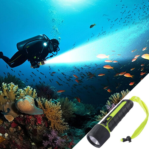 Deep Underwater Flashlight Waterproof Diving Torch Long Range Scuba Light Aluminum Body 2