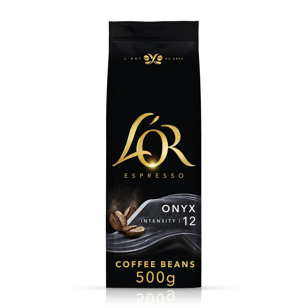 New L'or Espresso Coffee Beans 500G Intensity 12 Onyx