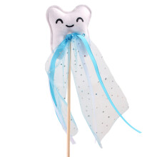 Halloween Wand Tooth Fairies Tool Soft Nonwoven Tulle-Sky Blue