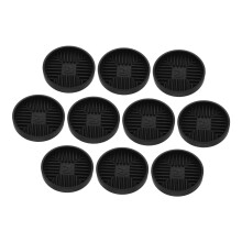 10pcs Round Plastic Plant Saucer Trays Indoor Outdoor Flower Pot Drip Water Catcher Black