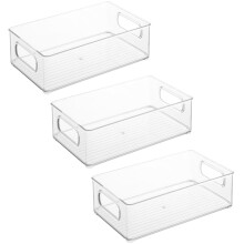 Cat Treats Box 3Pack Clear Containers With Handle, Kitten Treats Sticks, Wet Food Tin, Pet Food Storage UKCAIF26003