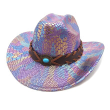 Casquettes Panama de couleur scintillante pour Festival-Violet