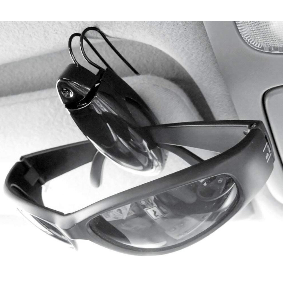 Stylish Vehicle Sun Visor Accessory, Car Sunglasses Clip For Eyeglass Mount And Ticket Card Clip, Practical Driving Accessory With Color By Random, 2 9048212404224