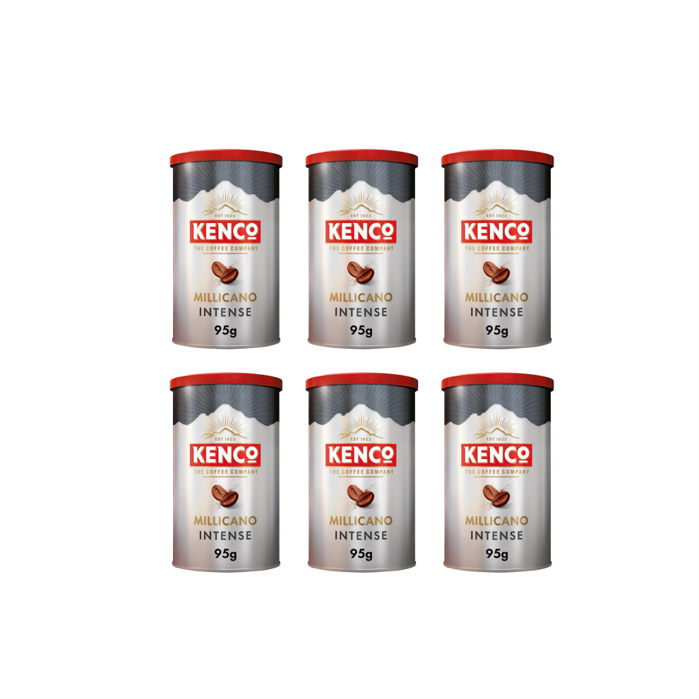 Kenco Millicano Intense Instant Coffee 95G (Pack Of 6 Tins, Total 570G)