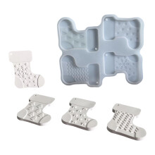 Easy Release Silicone Molds Christmas Stocking Shape DIY Holiday