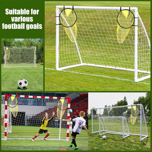 Soccer Training Net Foldable Target Net For Soccer Goals Backyard Training Accessory Includes Two Nets 2