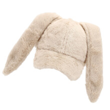 Chapeau en fourrure tendance pour Cosplay, chapeau d'hiver-Beige
