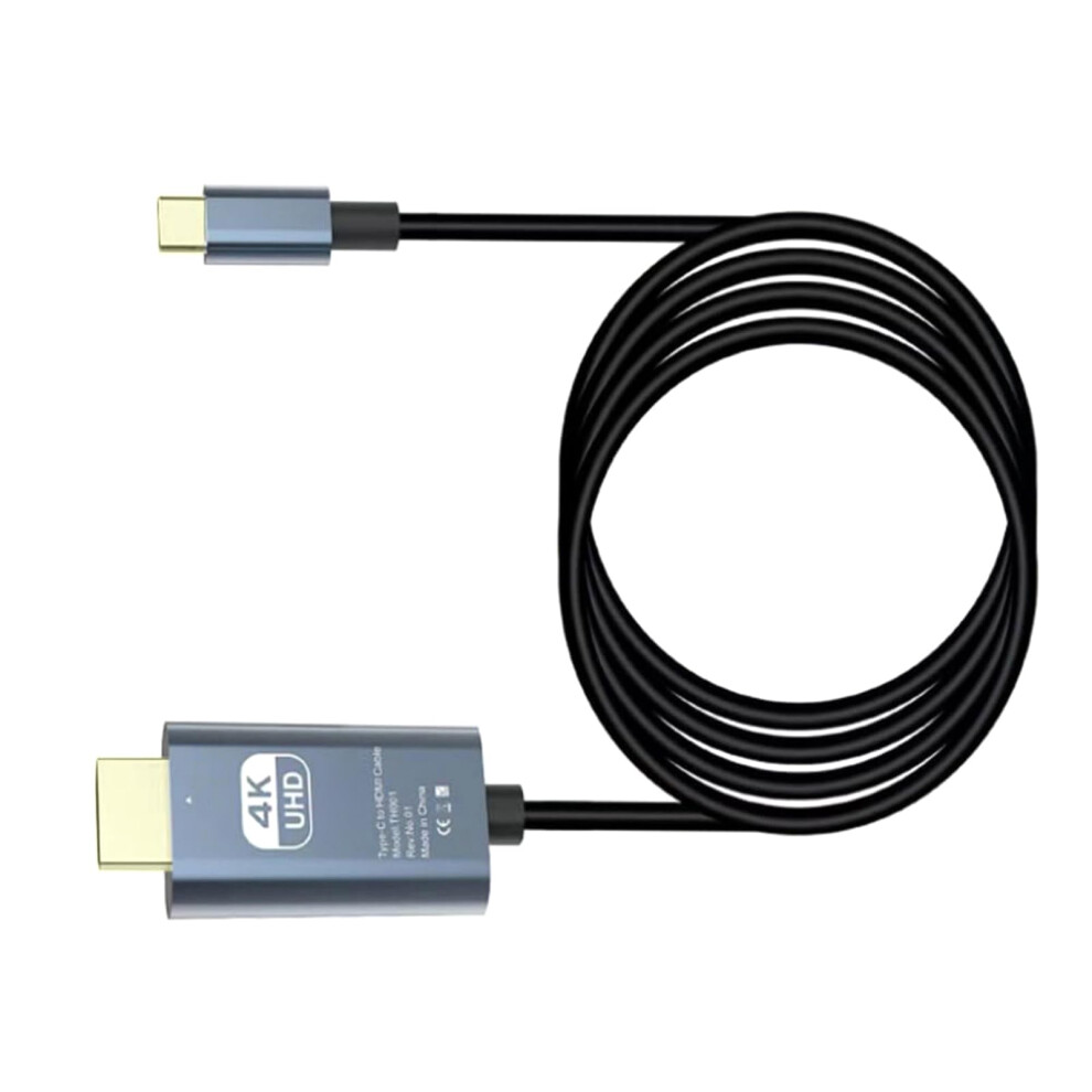 Usb C To Hdtv Cable 4K60hz 4K30hz Supported 180Cm Length Phone Computer Gaming Console Compatible Resolution 9365049297318
