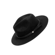 Costume de cowboy élégant avec chapeau haut de forme-Noir