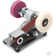Mini Belt Grinder Knife Sharpening Jewellery Polisher DIY Polishing Machine 7Speed Adjustment Home Use Woodworking