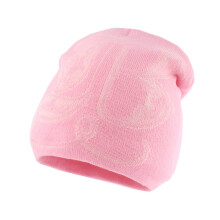 Bonnets unisexe tricotés, chapeau chaud, motif de lettres,-Rose