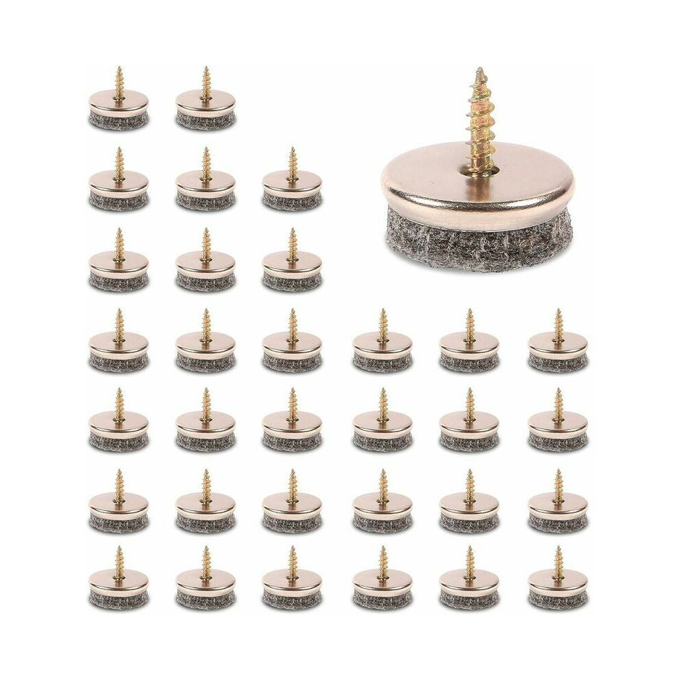 Strong Shield Between Floor And Furniture, Floor Protectors Screw-On Furniture Felt Pad For Injection Molding Process, Quality Sturdy Steel Screw High 9198585137578