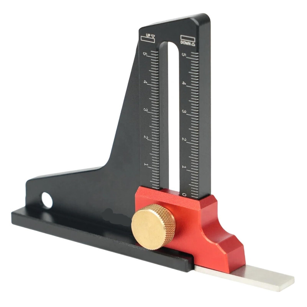 Depth Gauge Woodworking Precision Height Depth Ruler Dual Scale For Milling Cutter Trimming Machine Saw Blade 9365049297509