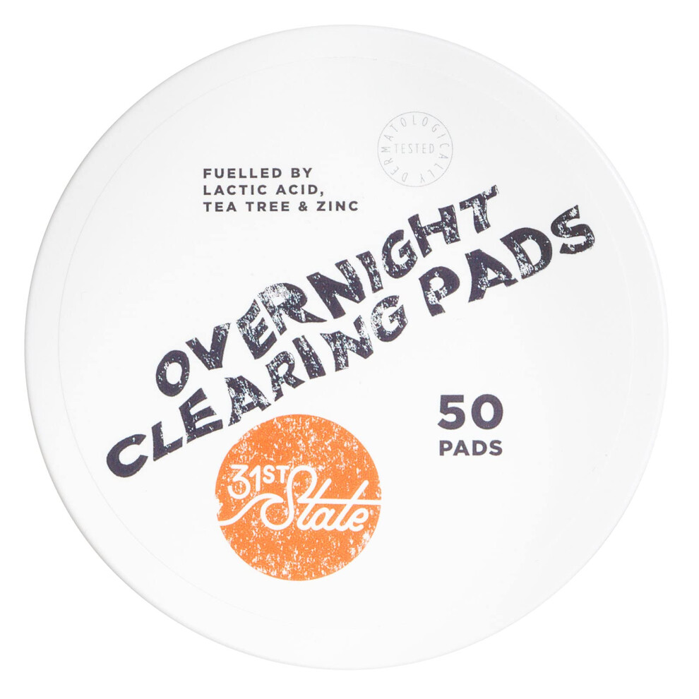 31St State Cleansing Pads, Acne Treatment For Teenagers. Vegan, Paraben Free, Gluten Free Skincare. 50 Face Wipes