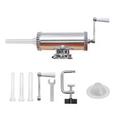 Horizontal Sausage Stuffer Machine with Tube for Fast Frankfaux furter Making in Home Kitchens