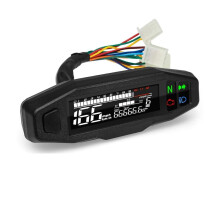 Universal Motorcycle Digital Speedometer with Tachometer Fuel Gauge Odometer and Turn Signal Indicator