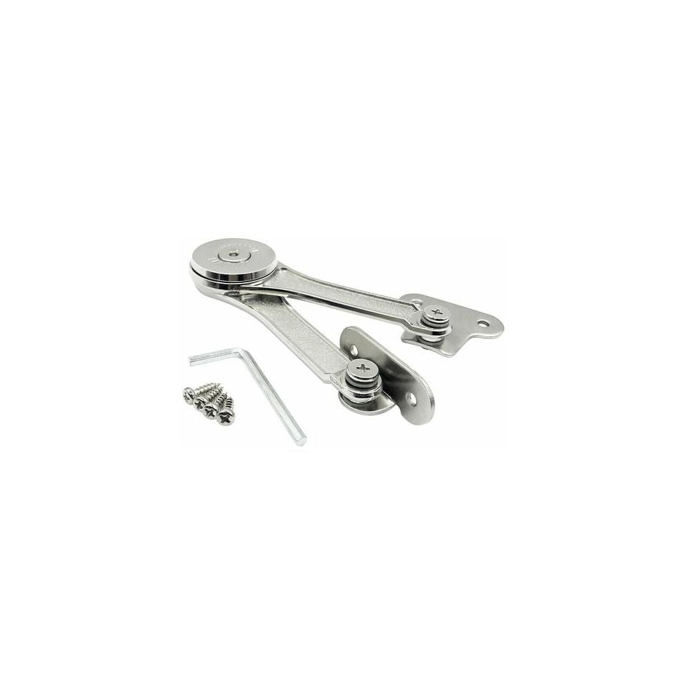 Heavy Duty Lid Stay Hinges For Furniture Doors, Opening Angle Adjustable, Durable Zinc Alloy, Soft Closing Motion Support 9198585137639