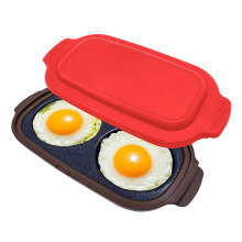 Duals Kamer Magnetron Eieren Fornuis Voor Het Koken Keuken-Rood