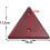 Easy Installation Reflective Trailer Triangles For Agricultural Vehicles, Universal Use Screw Mount Triangular Reflectors Durable Reflective Markers, 2