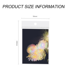 Exquisite Fireworks Splendid Serie, transparente holografische Glitzer-Scrapbook-Sticker, personalisierte Aufkleber für Journaling-Verzierungen,