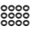 12Pcs Universal Kayak Canoe Raft Paddle Oar Drip Rings Splash Guards Ring Paddle Accessories Replacement 1
