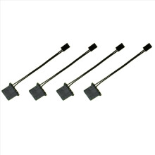4Pcs IDE to 3 Pin Fan Power Cable Molex D Plug Power to 3 Pin Connector Computer PC Cooling Convertor Cable