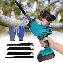 Professional Handheld Bone Saw Cordless For Pork Bones Metal Plastic Branches With 4 Blades And 12 Gloves Model B