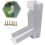 Rainwater Collector Kit, Rectangular Gutter Water Collector, Rainwater Collection System, Universal Rainwater Diverter for Gutter Downspout 1