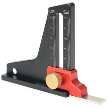 Height Gauge Dual Scales Depth Measurement Instrument Saw Table Ruler Trimming Tool Adjustment Precision