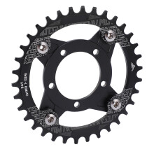 Lett design krankdrev 104BCD, rund oval smal bred enkel sykkel krankdrev for MTB BMX landeveissykler med CNC-maskinering integrert høy kvalitet M